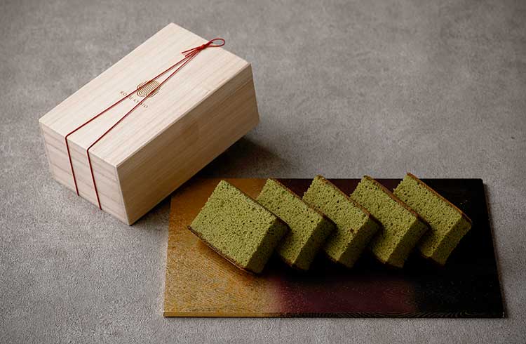 特選カステラ「五⼭」宇治抹茶