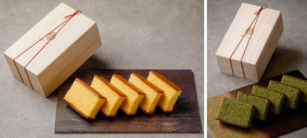 特選カステラ「五⼭」・「五⼭」宇治抹茶